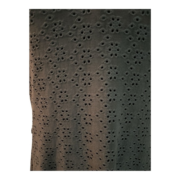 KYODAN tennis dress, size M, dark blue with eyelet overlays, zip pockets, collar - Picture 3 of 9